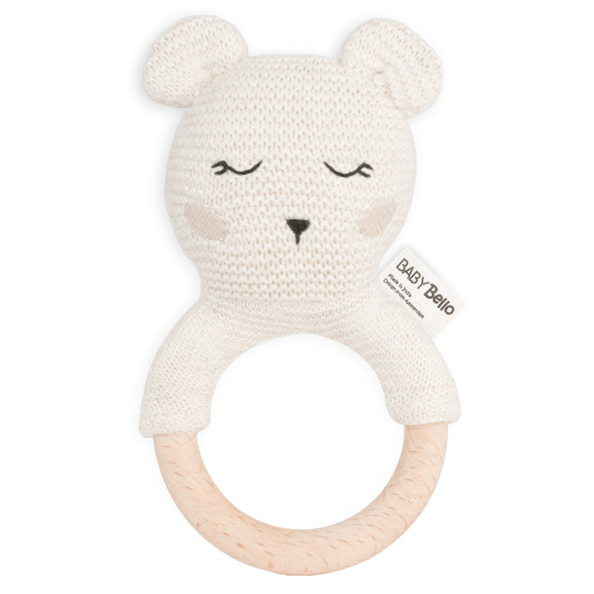 BOBBY THE POLAR BEAR | BABY RATTLE – Olive and August